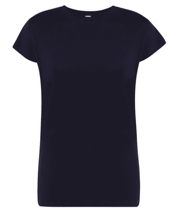 Camiseta De Chica Entallada Color Azul Oscuro