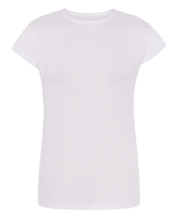 Camiseta De Chica Entallada Color Blanco