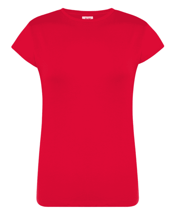 Camiseta De Chica Entallada Color Rojo